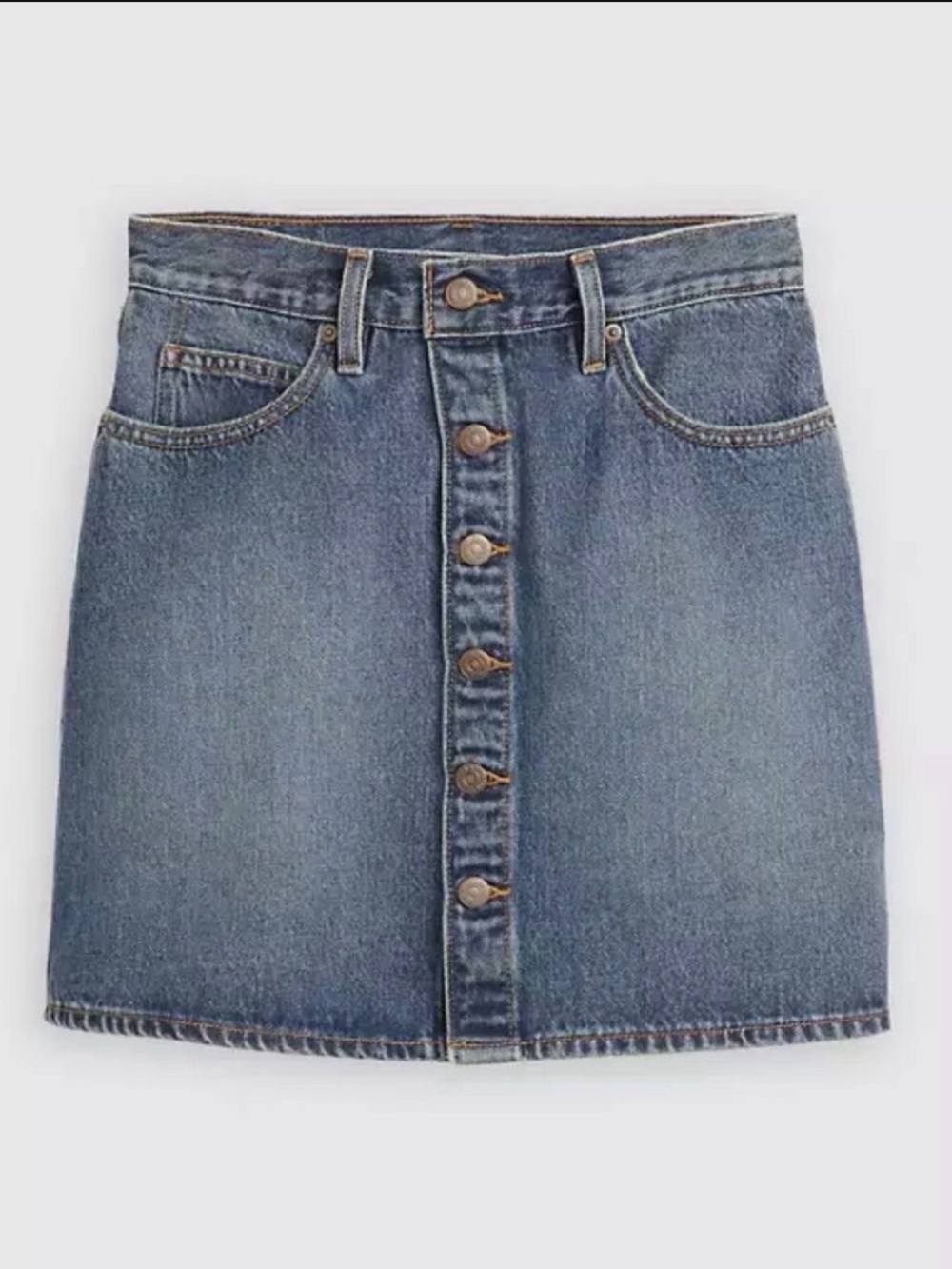 LEVIS RETRO BUTTON FRONT SKIRT SIZE 27